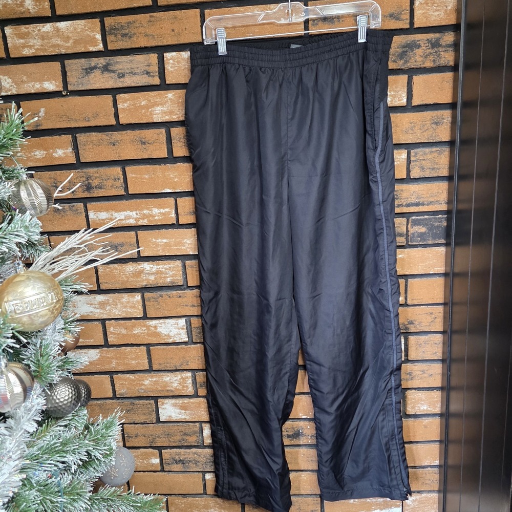 New Balance All Motion Running Track Pants‎ Black Elastic Waist Ankle Zip Men XL